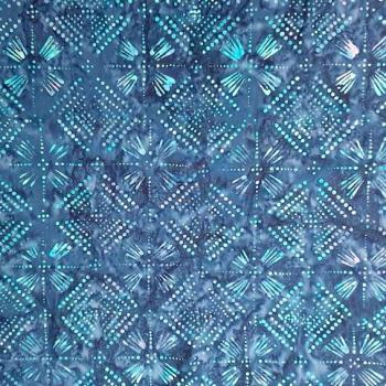 Preview: BLUE - Chrome - Batikstoff aus Indonesien